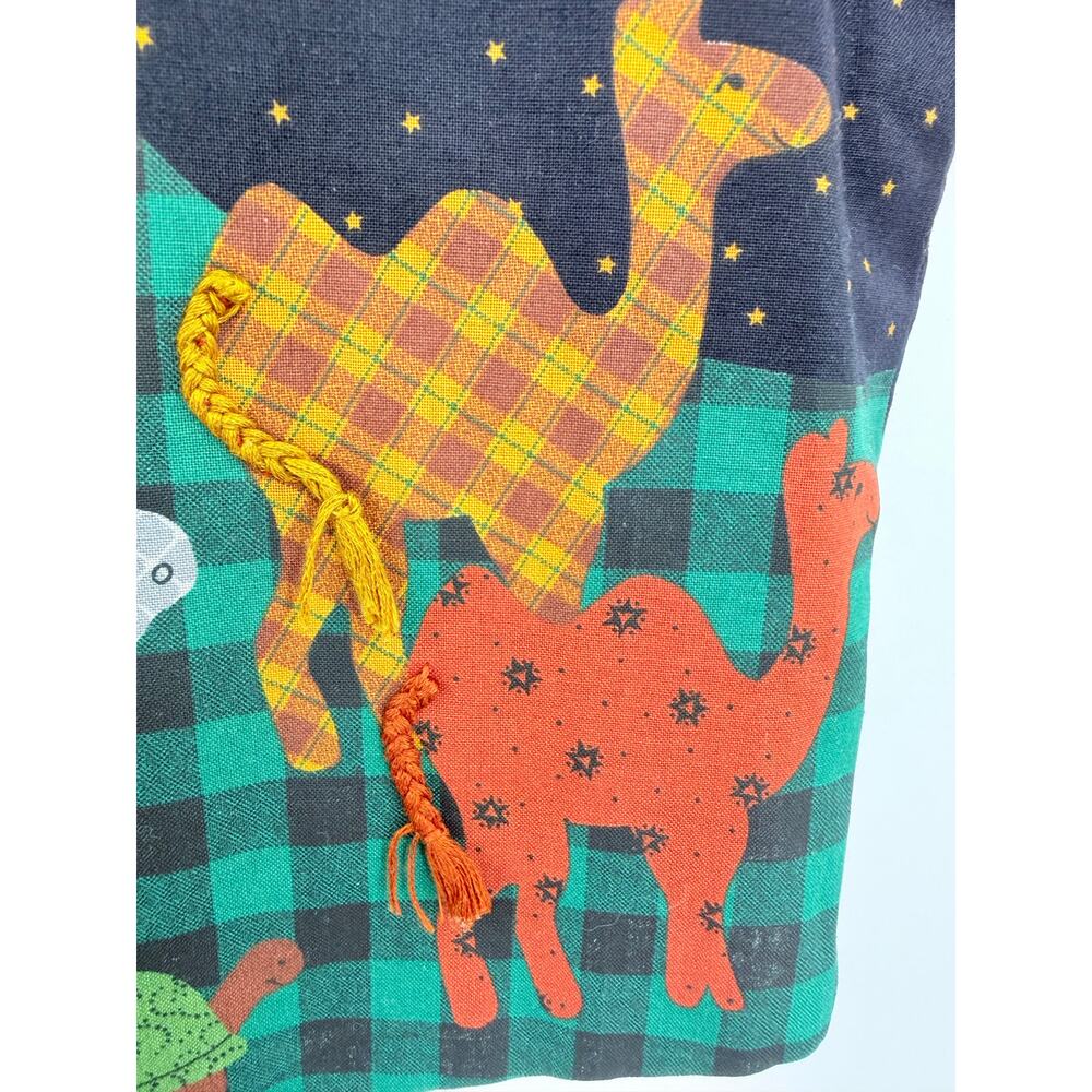 Handmade Teachers Vest Allover Animals Patchwork Size M Colorful Novelty - Picture 5 of 10